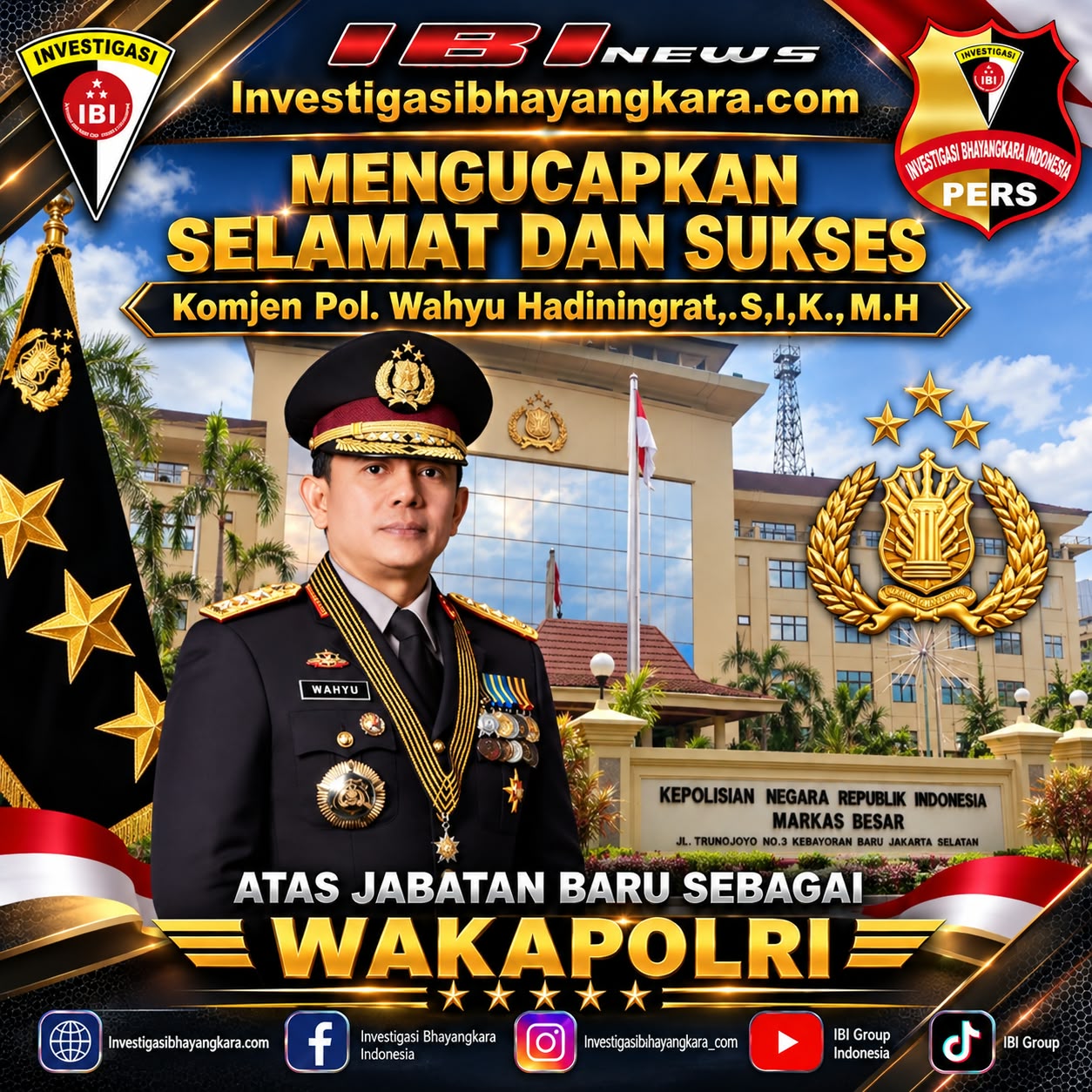 WAKAPOLRI KOMJEN WAHYU HADINIGTRAT